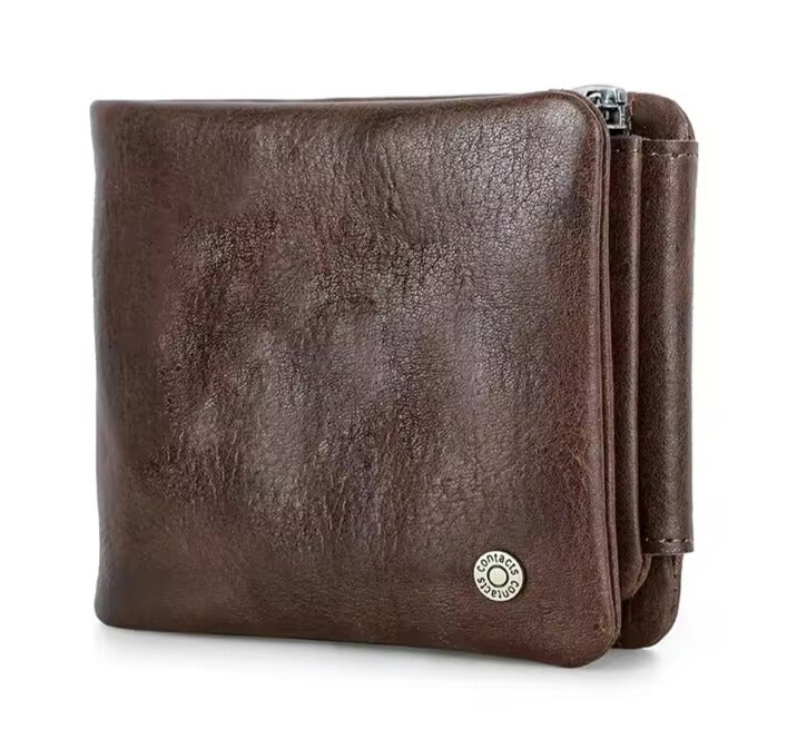 Old Genuine Leather Men Wallet