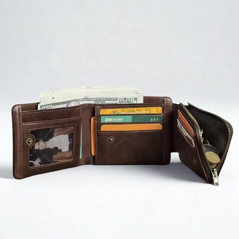 Old Genuine Leather Men Wallet